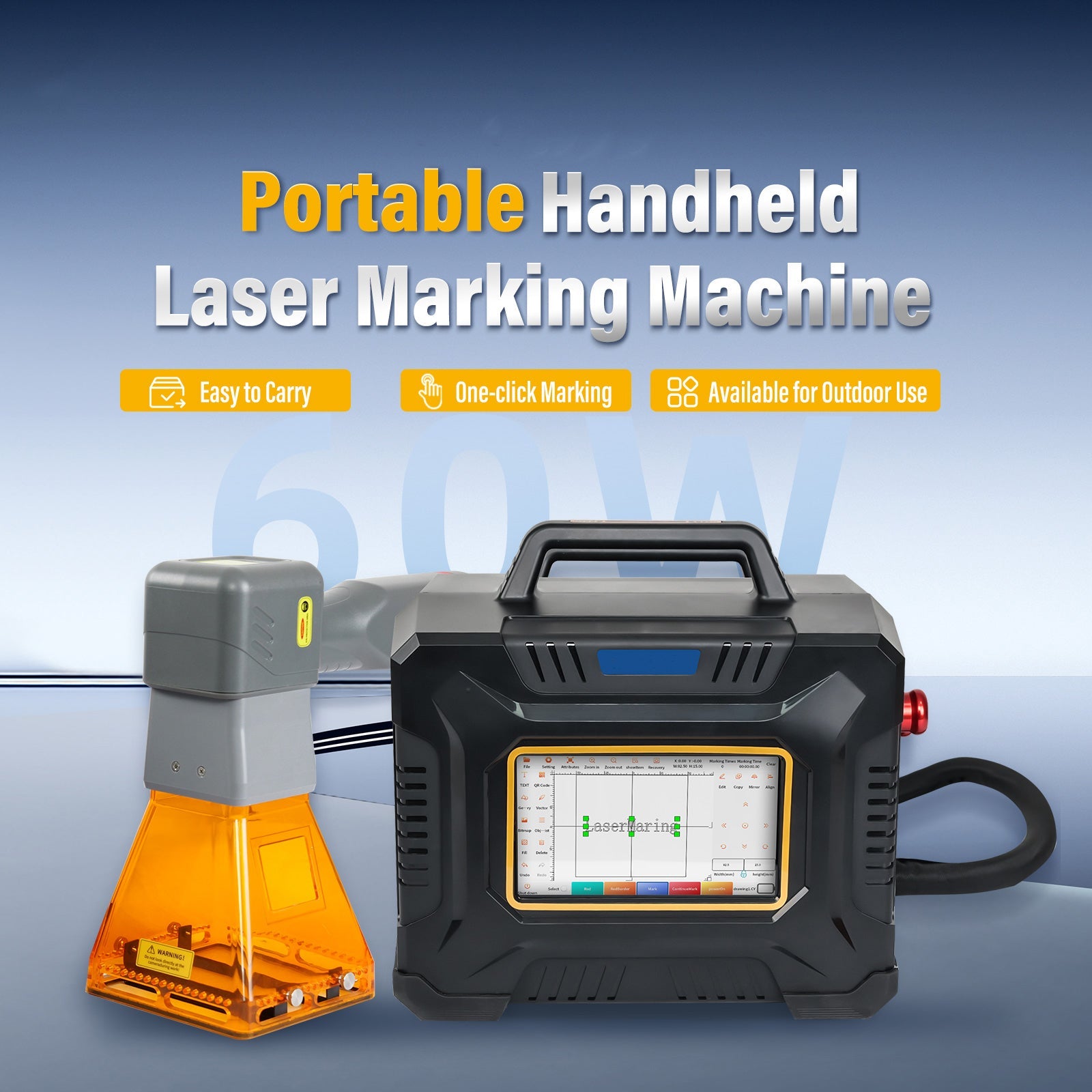 Tragbares Hand-Lasermarkiersystem